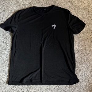 SHEIN Black Tee with Palm Design